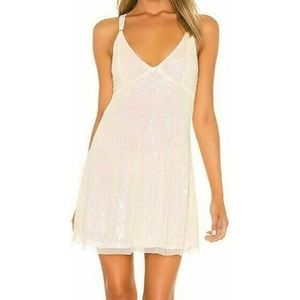 Free People Gold Rush Mini Dress - never worn